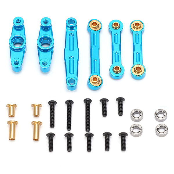 Styrset med vev av aluminiumlegering och kullager för Tamiya TT02 1/10 RC-bil Uppgraderingsdelar