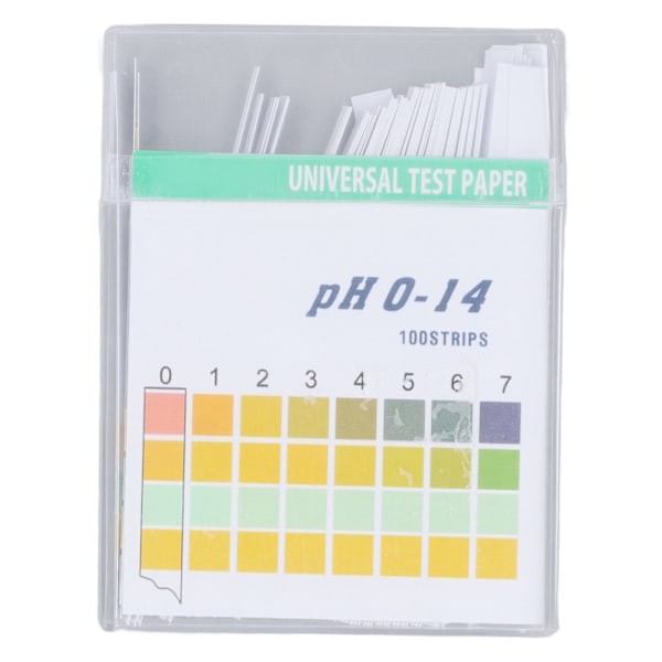 100 stk PH-papir Professionel Målingsteststrimler Præcis Universal til Kosmetik Drikkevand Jord PH0-14