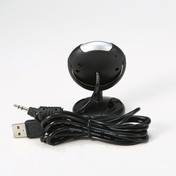 Musta mikrofonilla USB -kamera mikrofonilla 640*480