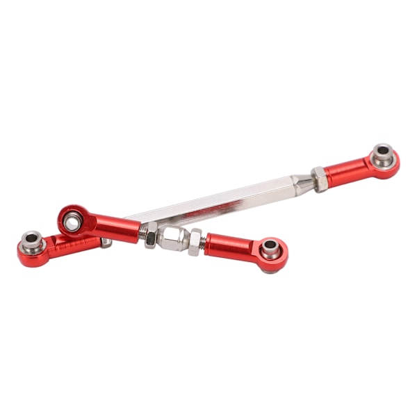 Metall justerbar styrestang Aluminiumlegering Servoarm Trekkstang for MN-serien D90 MN90 RC-biler Rød