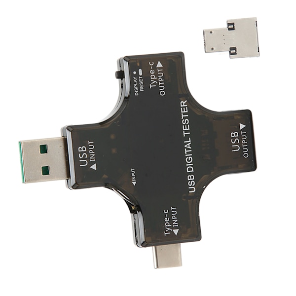 USB-C Jännitevirranmittauslaite LCD-näyttö Korkea tarkkuus USB Type C Micro USB Värillinen testaaja 3,6‑32V 0‑5,1A