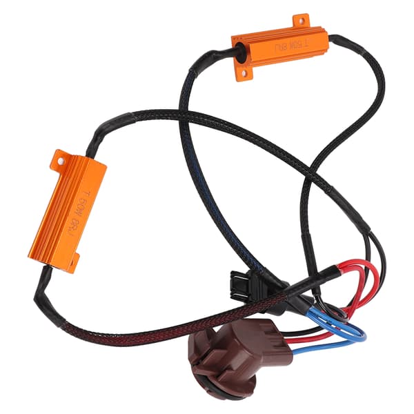 2 stk. LED-modstand Dobbelt modstand Enkelt ledning 50W Medium effekt Nøjagtig dekodning LED-belastningsmodstande Adapter