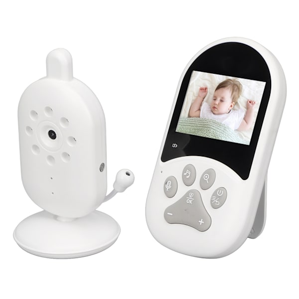 Video Baby Monitor med kamera 2,4 tum 2 Way Voice Intercom Infraröd Night Vision WiFi Baby Monitoring Device 100‑240V EU-kontakt