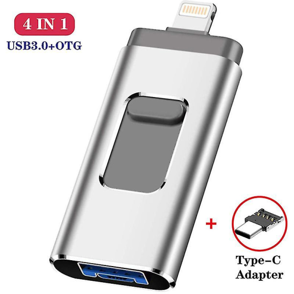 32 Gt:n Memory Stick USB 3.0 -muistitikku. Thumb Drive (32 Gt, hopea)