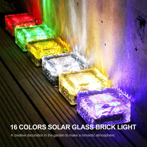 1kpl RGBW-kaukosäädin Solar Ice Brick -valo