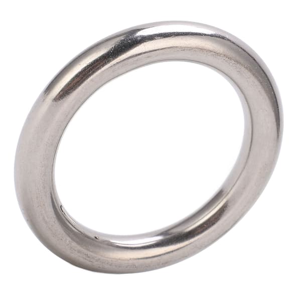 Svejset O-ring Rustfrit stål Svejset rund ring Kompatibel med navigationsdykning Hængekøjer og tasker 10x50 mm