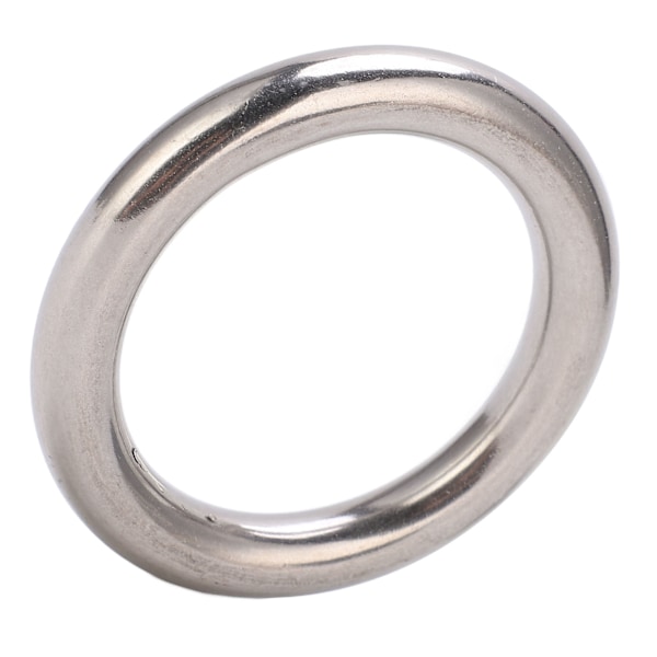 Svetsad O-ring Rostfritt stål Svetsad rund ring för navigationsdykning Hängmattor och väskor 10x50 mm