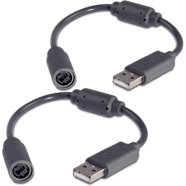 2 stk kablet controller usb breakaway kabel til Microsoft Xbox 360