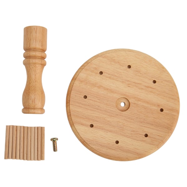 Træ Garnholder Rack 8 Spoler Bøgetræ Bobbin Holder Broderi Quilting Syværktøj