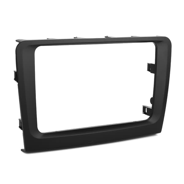 2 Din Radio Stereo Fascia Dash Panel Ram DVD Navigering Trim Passar för Rapid 2009-2013
