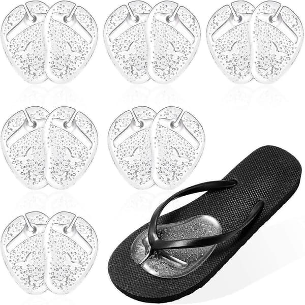par tåskyddskuddar för flip-flops halkfria silikongelfotkuddar separatordynor