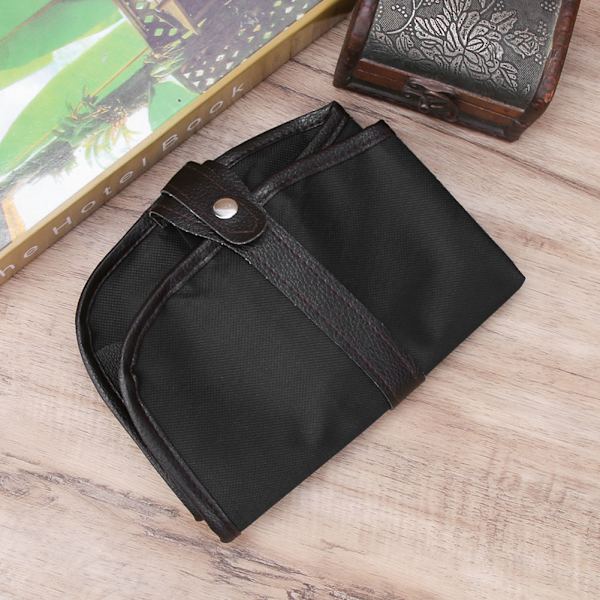 Mode Canvas-kynälaukku Kotelo Wrap-kotelo f Marco Pencil 72 (72 Musta)
