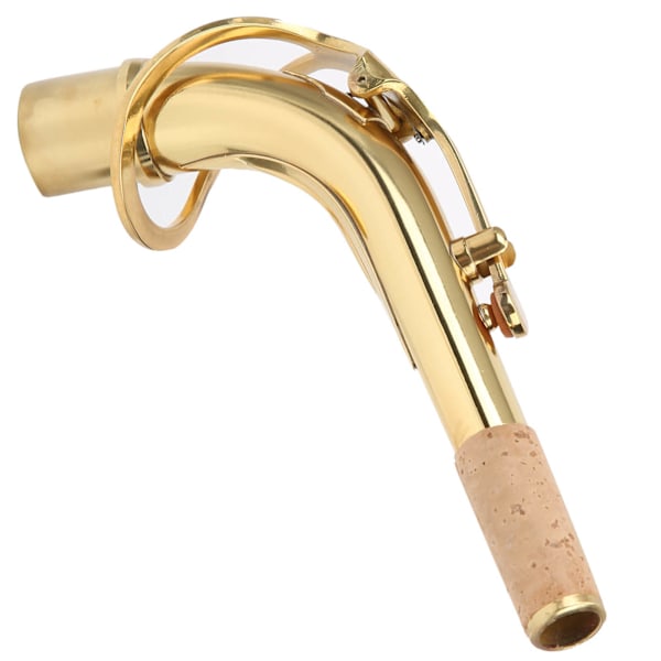 Saxofonhals i messing til altsaxofonbøjer Musikinstrumenttilbehør 2,45 cm Guld