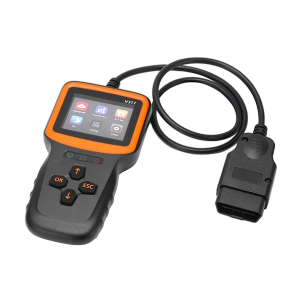 V317 V1.5 OBD2 skanner DC9‑16V ABS Skärmskärm Felkodsläsare Analysverktyg för fordon