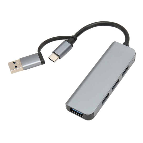 4-in-1 USB3.0 Hub 5Gbps USB-C - USB 3.0 Hub USB-jakaja USB-hubin jatkojohto USB3.0-sovitin Windowsille, Linuxille ja Chrome OS:lle