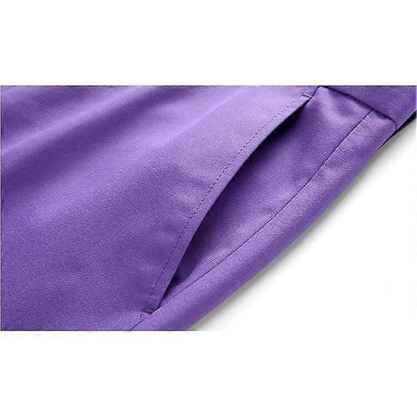 Herrebukser i klassisk passform, rette, flat front, passer til vanlige bukser S black