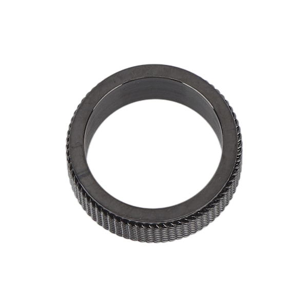 8MM Mænds Spinner Ring Lydløs Titanium Stål Cool Angst Ring til Angst Stressaflastende Sort Nr. 10 62,4 mm / 2,5 tommer