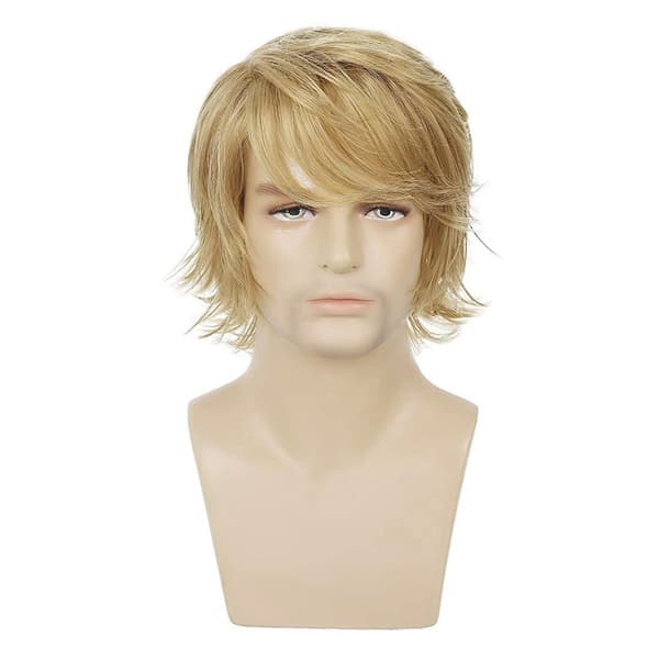 【NX】Blonde parykker kompatible med menn