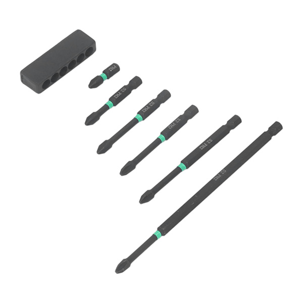 6 kpl PH2-ruuvibittisetti S2-teräksestä magneettinen ristipääruuvibitti sähköporakoneelle
