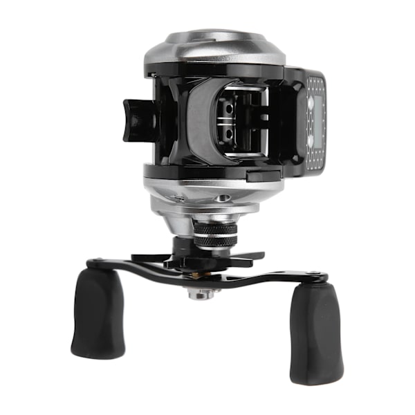 Digital Display Baitcasting Reel 16+1BB 6.3:1 Utväxling Centrifugalbroms Fiskehjul (Silver Dual Arm Right Hand)