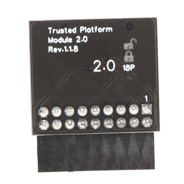 TPM 2.0 krypteringssikkerhetsmodul 18pin LPC-grensesnitt Krypteringssikkerhetsmodul for Asrock 18pin SPI TPM 2.0
