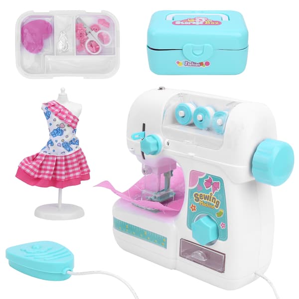 Sähköinen Mini-Ommelkone Lelusetti Lapsille