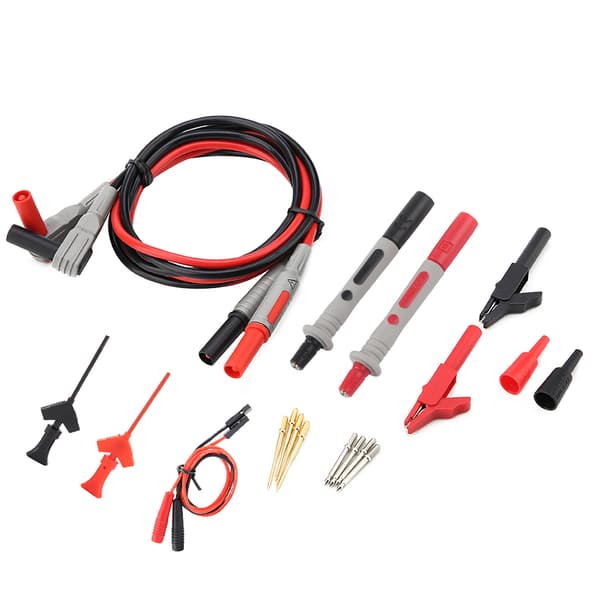 P1300C elektroniske digitale multimeter testkabler med krokodilleklemmer utskiftbare probespidser