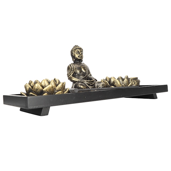 Zen Sand Trädgårdsbord Buddhistiska Kreativa Ljusstake Hantverk Prydnader Skrivbordsdekor