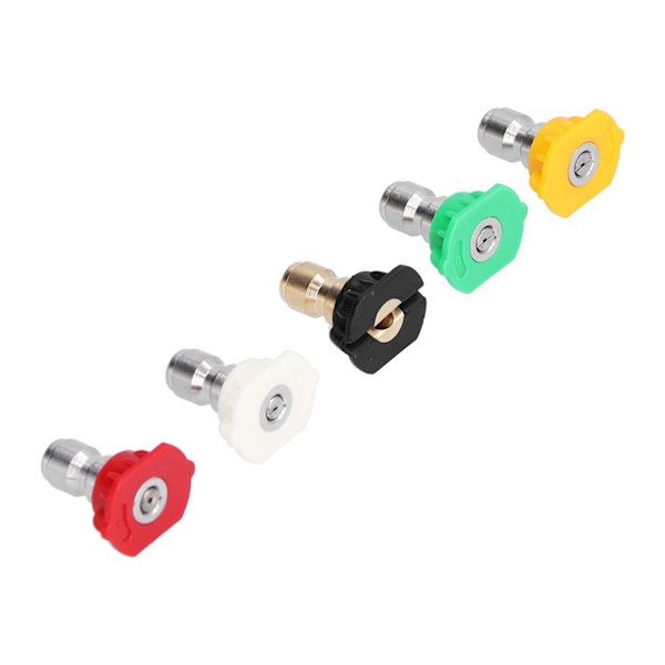 5 STK 1/4 tommer højtryksrenser spraydyse spids rustfrit stål QuickConnect dyse værktøj