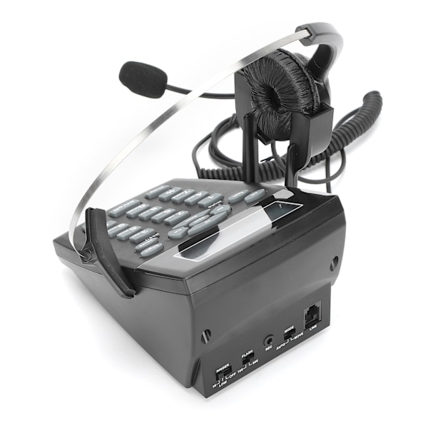 HT810 Kablet telefonsentraltelefon med omnidireksjonelt headset, slitesterk telefon med headsetsett for kontor