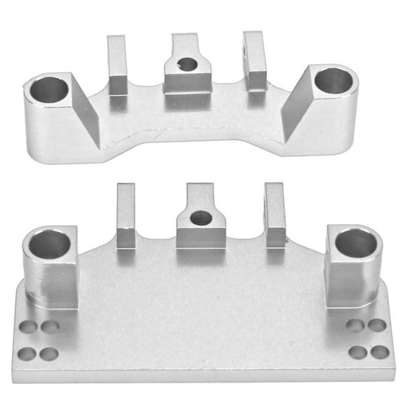 Metallstyringsgirbeslag Servo Mount Del for MN86 1/12 RC Bil Modifiserte Tilbehør Sølv