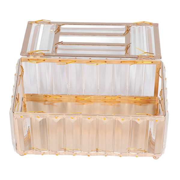 Tissues Box Guldpläteringsprocess Fint utförande Enkelt mode Multipurpose Tissue Storage BoxGold