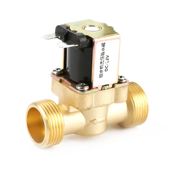 【NX】12V G3/4 Mässing N/C Normalt Stängd Elektrisk Magnetventil 2-vägs Trycklös Kontrollventil