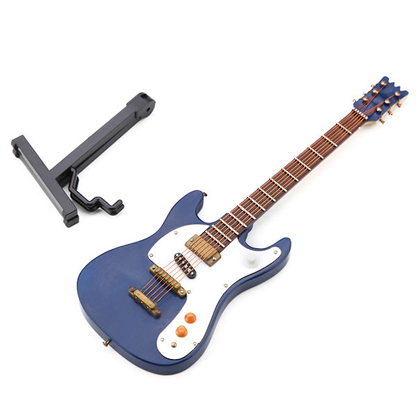 Elegant mini-gitarmodell i tre Displaydekorasjon Hjemmekontorpynt 3-500-E36