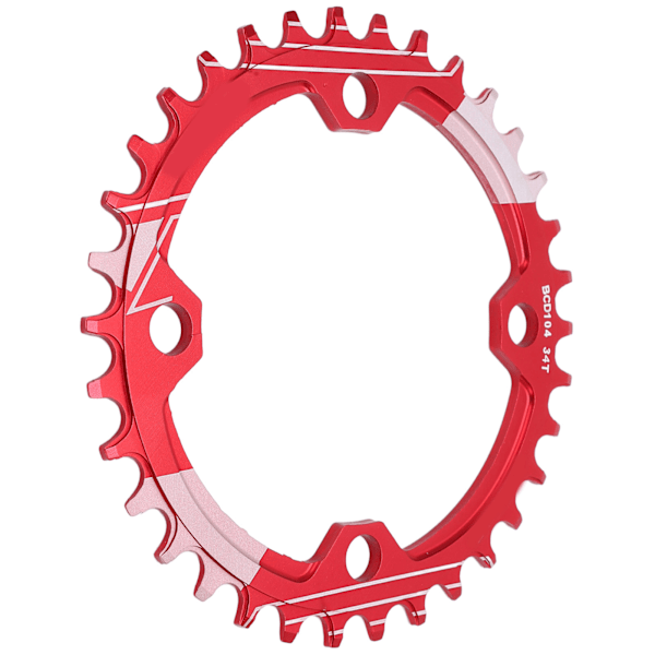 Lebycle 34T Mountainbikekjede Hjul Rustbeskyttet aluminiumslegering positiv og negativ tann Skive rød