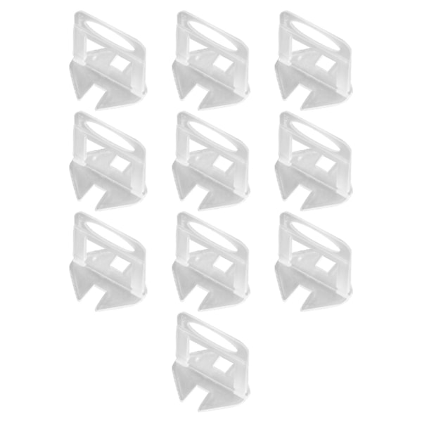 300 stk Fliseudjævner Udjævningssystem Kit Distansskiver Installationsværktøj til væg og gulv 1,0 mm Transparent base
