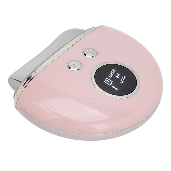 Electric Gua Sha Machine Colorful Lights Micro Current Hudskrapning Ansiktsmassageapparat Rosa