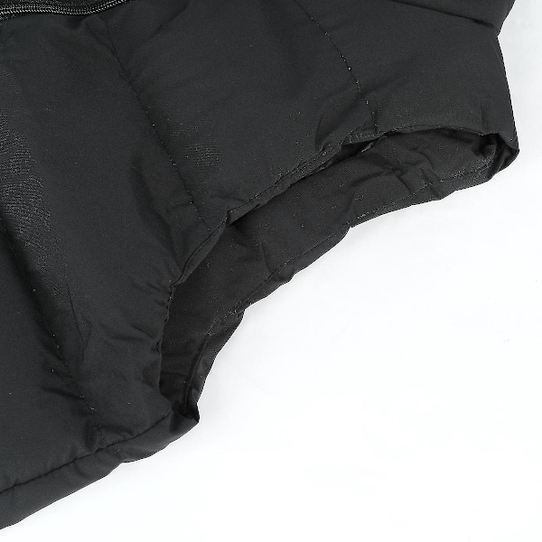 Herrpackbar Pufferdunväst - Ärmlös Quiltad Jacka (XL, Svart)