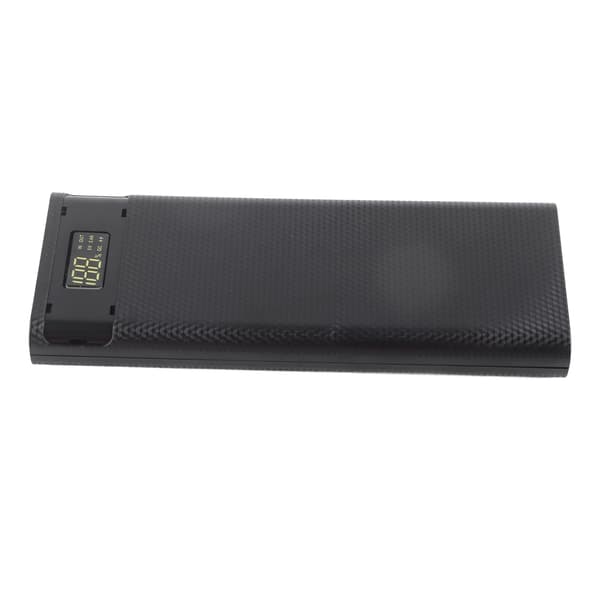 【NX】Quick Charge Version 8x18650 Power Bank Case USB DIY Kit Shell Batteriholder Opladningsboks Sort