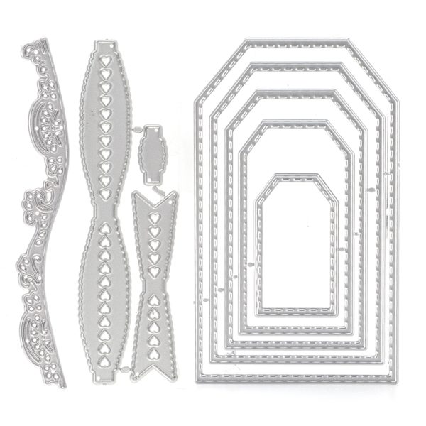 3 stk Die Cuts Kulstofstål Praktisk Bærbar Scrapbooking Udskæringsform til Dekoration