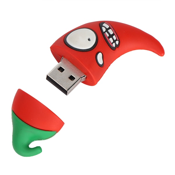 USB-minne Tecknad Chili Form Minne Tumme Sticka för Window2003/XP/Vista/7/8/10/OS X/Linux8GB