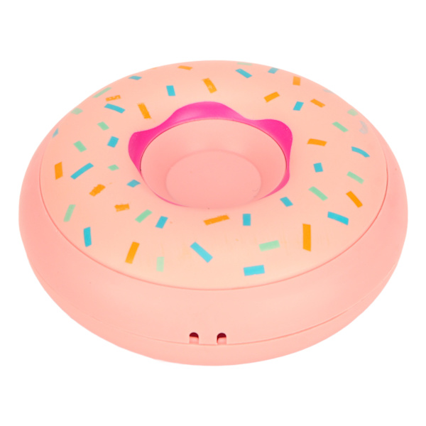 Elektrisk handvärmare USB-uppladdningsbar 3-växlad donutform Fickhandvärmare för resor Hemmakontor Rosa A