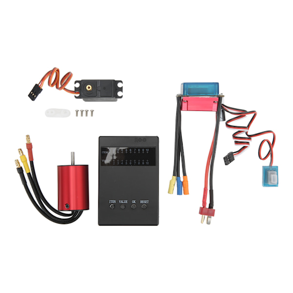 S2838 3600KV børsteløs motor S35A ESC 2,2 kg servoprogrammeringskort Børsteløs motor ESC-sæt til 1/14 1/16 RC-bil