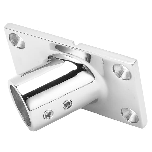 【NX】Bådgelænder Base Fitting Rustfrit Stål 60 Grader Rektangulær Bådgelænder Fitting 22mm/0.9in