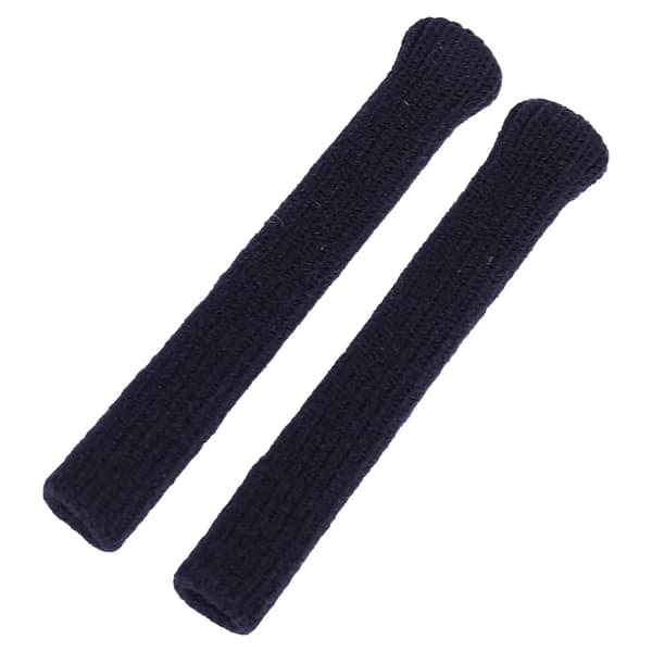 2-pack Bomullsglasögon Öronkudde Mjuk Stickad Halksäker Fixering Glasögon Tempelspetsar Ärm Marinblå