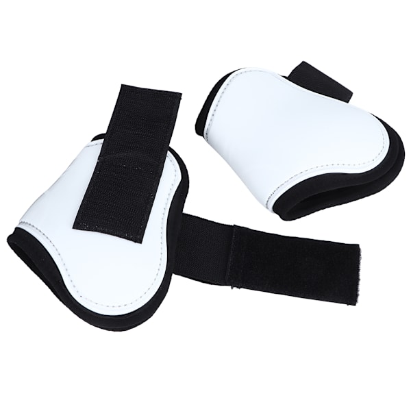 2ST Hvid Hest Springende Ben Støvle Beskyttelse Støtte Wrap Guard Professionel Rideudstyr Bagerste Benskydd