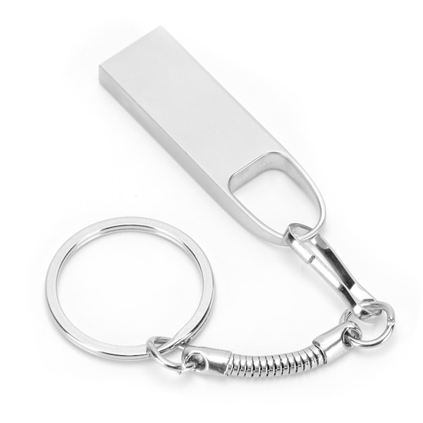 U Disk Mini Metall Bærbar USB 2.0 Minnepenn Minnebrikke Datamaskindeler CW10472 Sølv4G