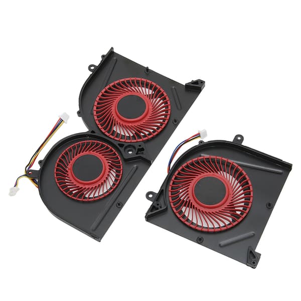 【NX】CPU GPU Køleventilator 4 Pin Hurtig Varmeafledning Bærbar Køleventilator til MSI GS63VR til GS63 til GS73 til GS73VR til MS 17B1 CPU+GPU