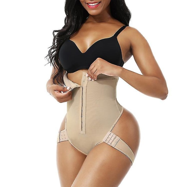 Cuff Tummy Trainer Kvinna Exceptionell Shapewear 2-i-1 hög midja höftlyftande byxor Skin Color XXL