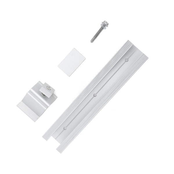 4-pack Solpanelmonteringsskenor Z-fästen Kit Aluminiumlegering Tak Solpanelmonteringssystem Kit HZ0101